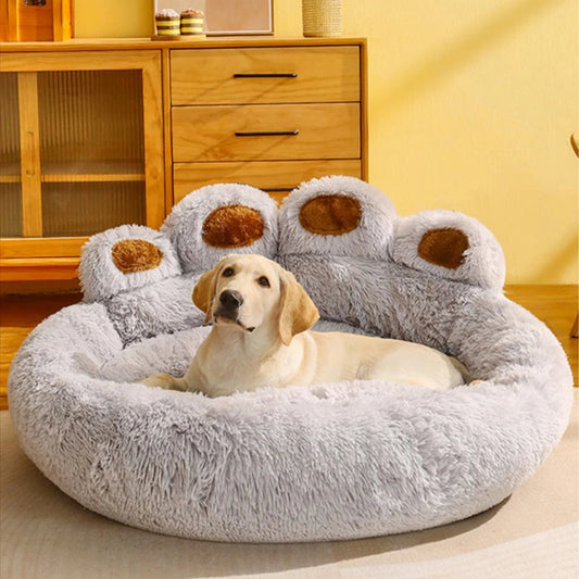 Coussin pour Chien Antidérapant en Forme de Patte – Rond, Doux et Imperméable - Noble Truffe