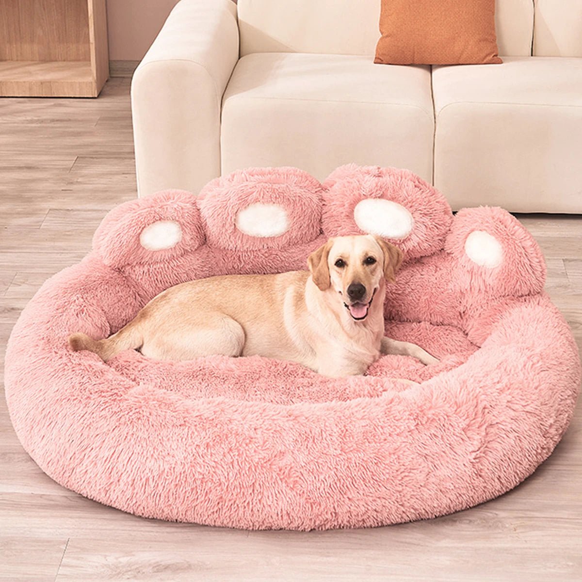 Coussin pour Chien Antidérapant en Forme de Patte – Rond, Doux et Imperméable - Noble Truffe