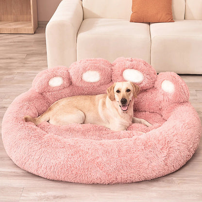 Coussin pour Chien Antidérapant en Forme de Patte – Rond, Doux et Imperméable - Noble Truffe