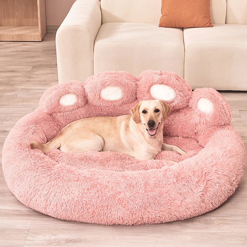 Coussin pour Chien Antidérapant en Forme de Patte – Rond, Doux et Imperméable - Noble Truffe