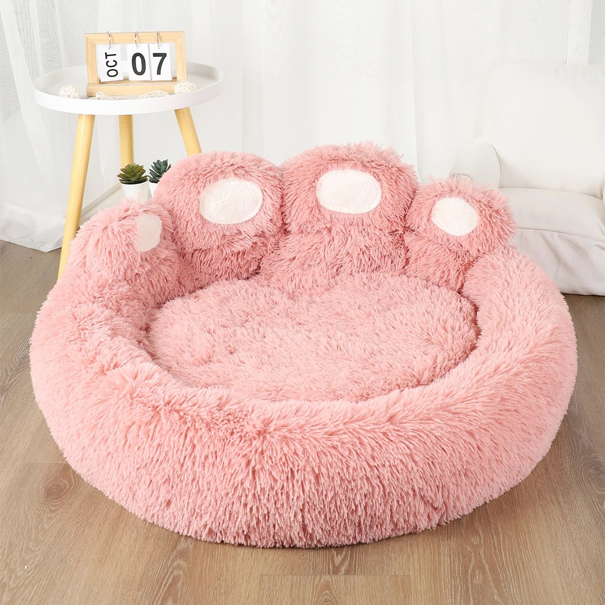 Coussin pour Chien Antidérapant en Forme de Patte – Rond, Doux et Imperméable - Noble Truffe