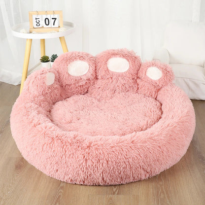 Coussin pour Chien Antidérapant en Forme de Patte – Rond, Doux et Imperméable - Noble Truffe