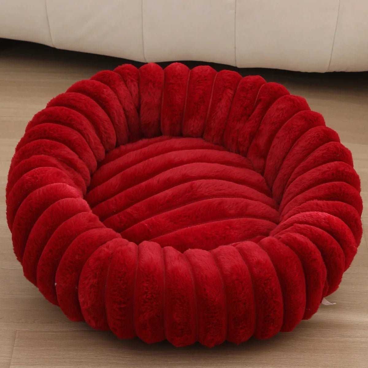 Coussin pour Chien Rond Moelleux – Effet Cocon avec Rebord Surélevé - Noble Truffe