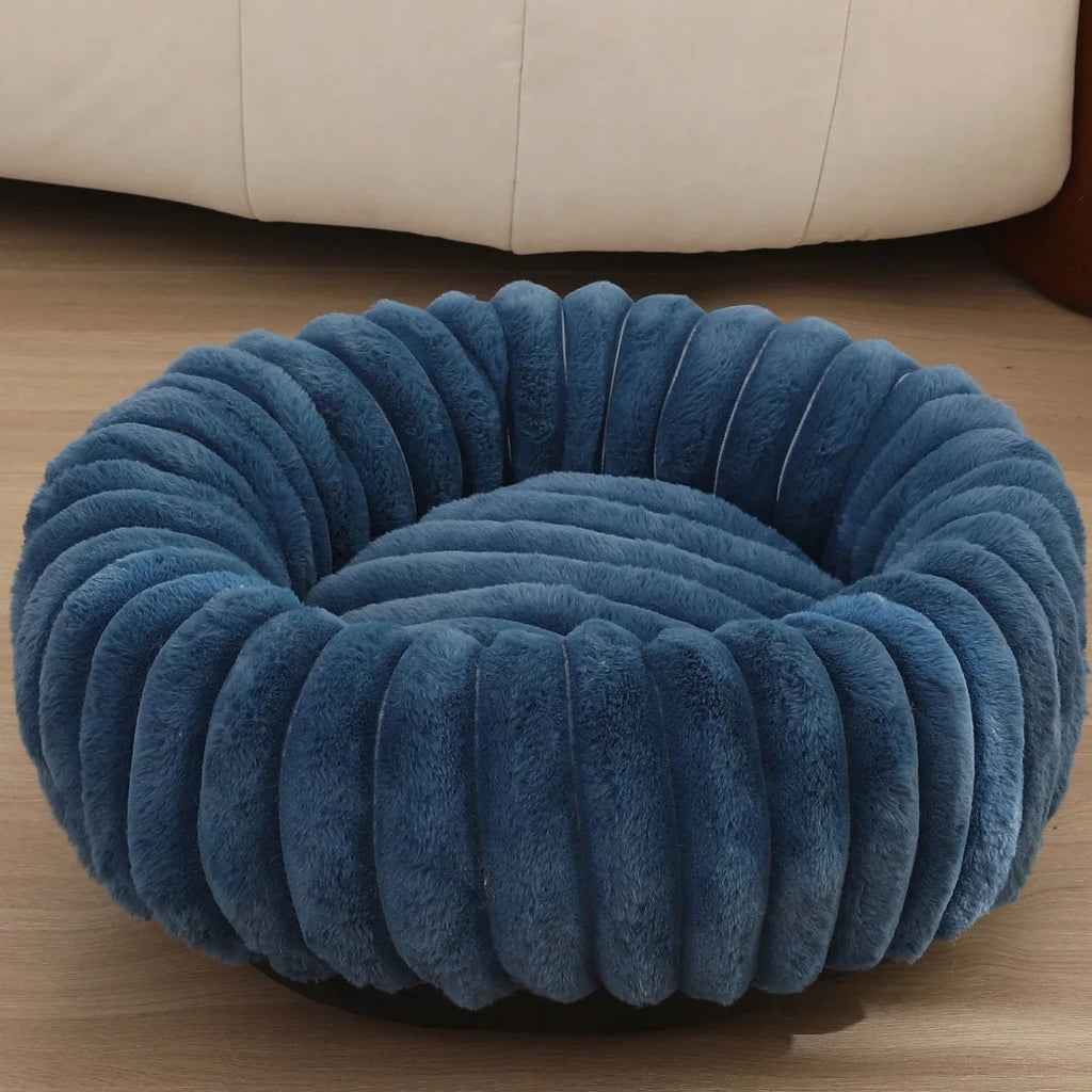 Coussin pour Chien Rond Moelleux – Effet Cocon avec Rebord Surélevé - Noble Truffe