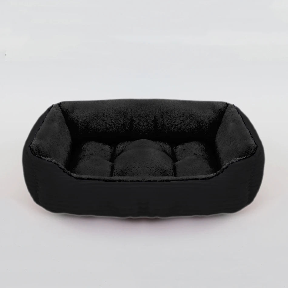 coussin chien velours noir classique pour chien