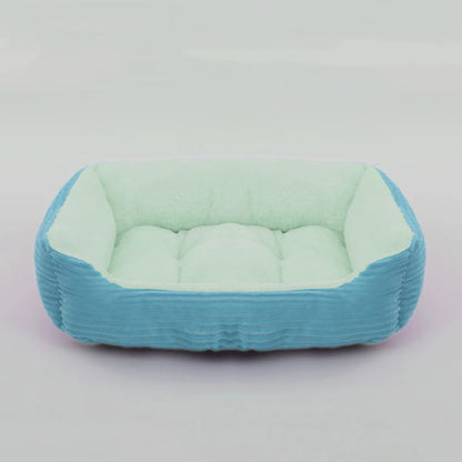 coussin chien velours vert pastel doux et moelleux