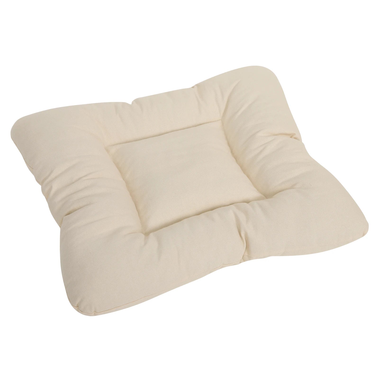 Coussin crème doux et lavable pour tente pour chien