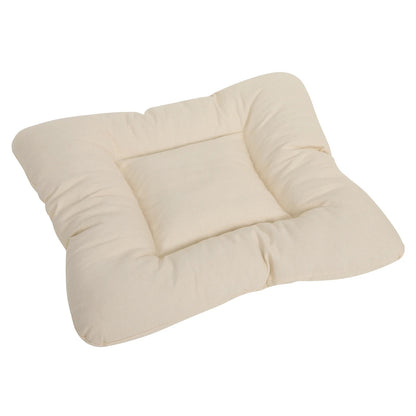 Coussin crème doux et lavable pour tente pour chien