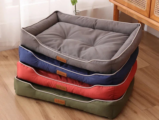 Coussin pour chien toutes tailles et couleurs empilés – modèle lavable en tissu Oxford