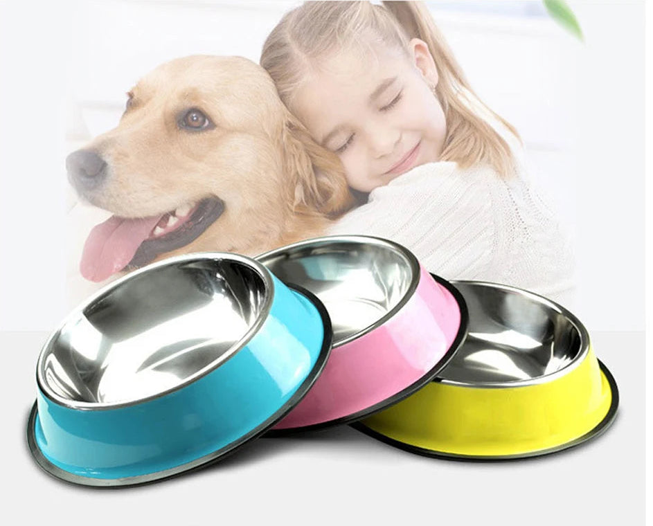 gamelle pour chien personnalisable avec le nom du chien écriture blanche ou noir
