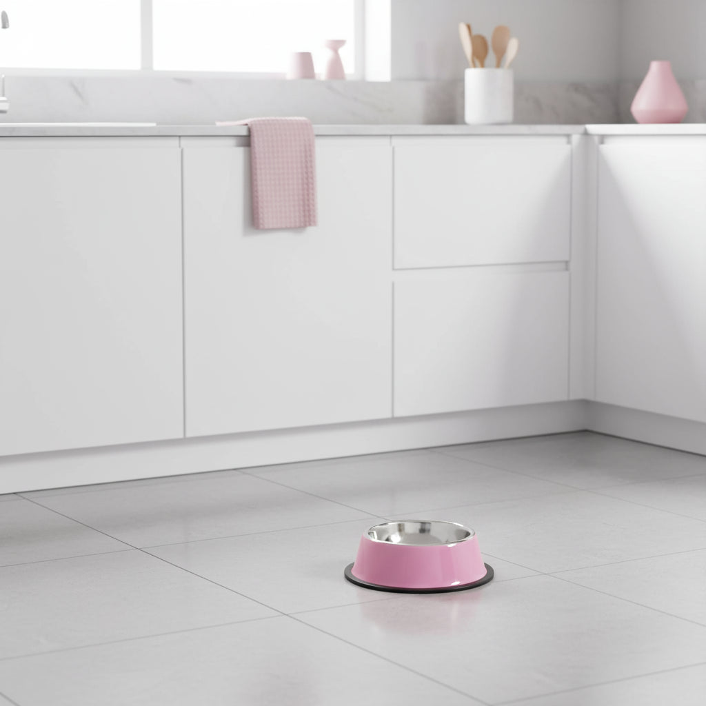 Personnalisation sur gamelle inox pour chien - plusieurs couleurs et tailles disponibles.