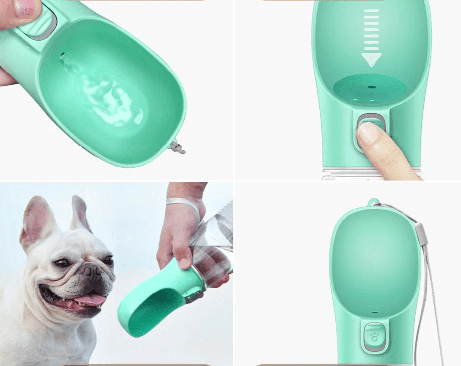 Gourde Portable pour Chien – Bol Intégré & Système Anti - Fuite - Noble Truffe