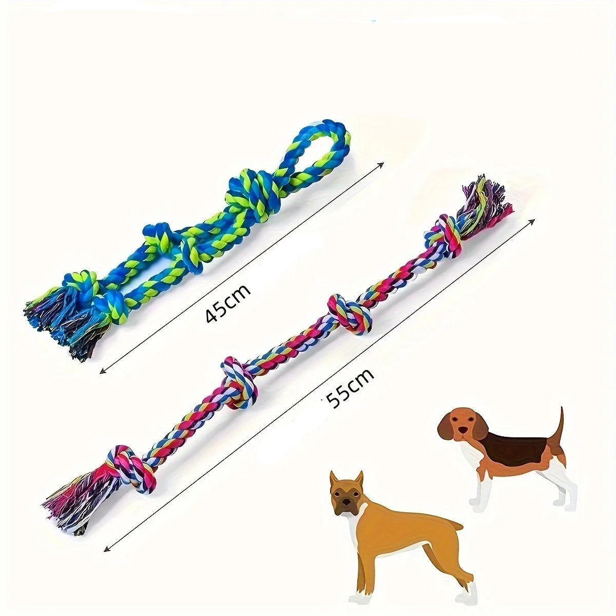 Jouet corde pour chien indestructible – Jeu de traction durable