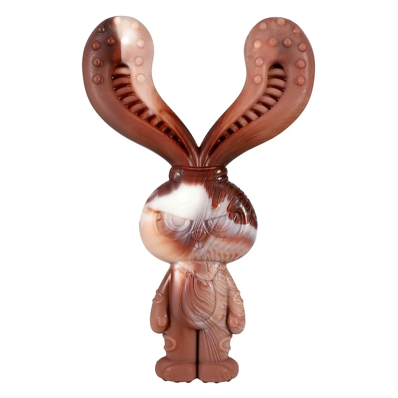 Jouet pour chien destructeur en forme de lapin, avec oreilles texturées