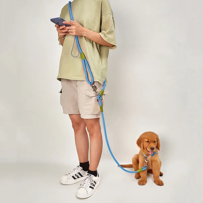 Laisse Mains Libres Réfléchissante – Promenade ou Course avec Chien | Noble Truffe - Noble Truffe