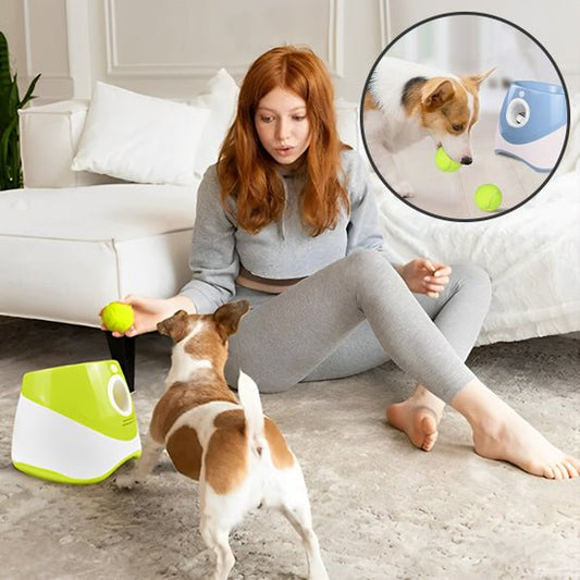 Lanceur de Balles Automatique pour Chien – Rechargeable, Intérieur/Extérieur - Noble Truffe