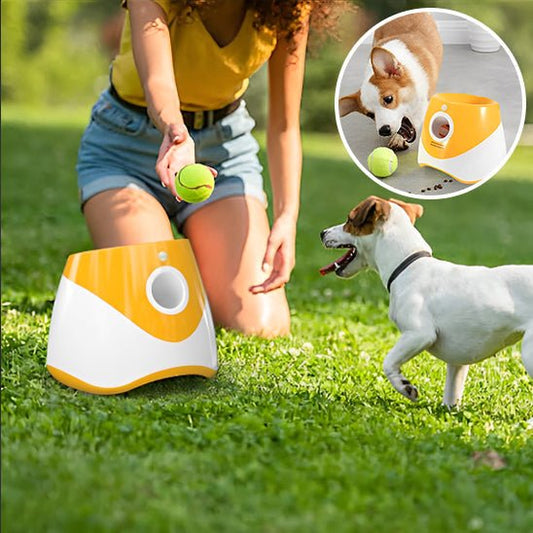 Lanceur de Balles Automatique pour Chien – Rechargeable, Intérieur/Extérieur - Noble Truffe