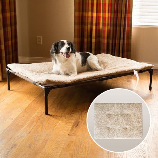 Lit Surélevé & Pliable – pour Chien | Respirant, Lavable, Nomade - Noble Truffe