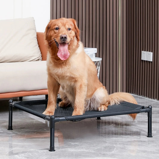 Lit Surélevé & Pliable – pour Chien | Respirant, Lavable, Nomade - Noble Truffe