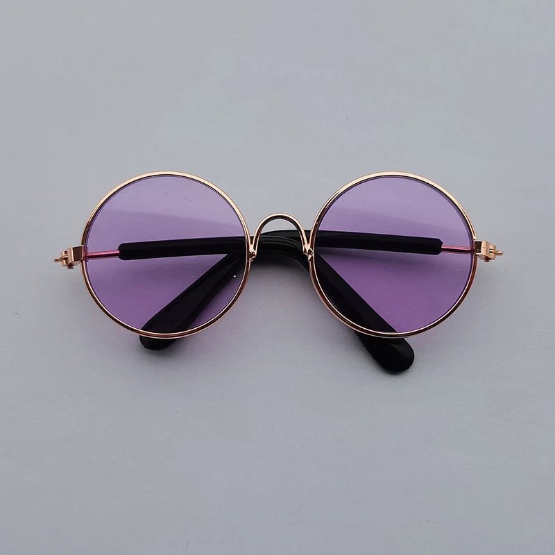 Lunettes Chien Rétro Rondes – Accessoire Photo & Cosplay Chien - Noble Truffe