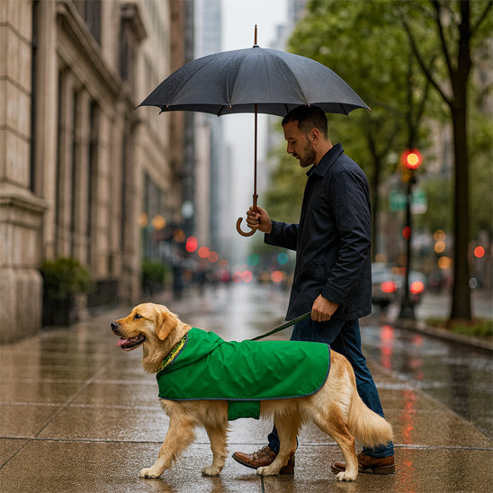 Manteau pluie pour chien imperméable et réversible. Taille du XS au 5XL - 4 Coloris