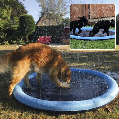 Piscine Arroseur pour Chien – Tapis Rafraîchissant Été 100 ou 150 cm - Noble Truffe
