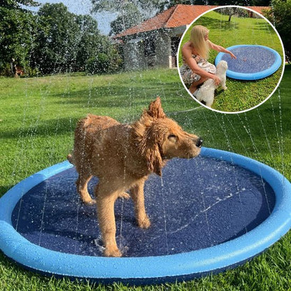 Piscine Arroseur pour Chien – Tapis Rafraîchissant Été 100 ou 150 cm - Noble Truffe