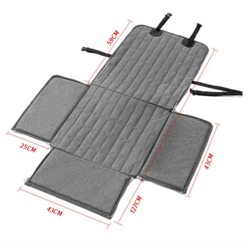 protection voiture pour chien noire pliable avec côtés rabattables