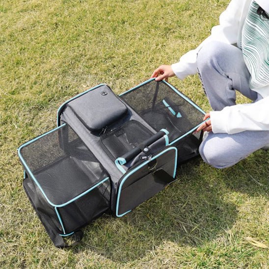 Sac à dos de transport pour chien < 5 kg – style sac de sport respirant et sécurisé - Noble Truffe