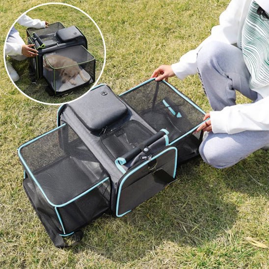 Sac à dos de transport pour chien < 5 kg – style sac de sport respirant et sécurisé - Noble Truffe