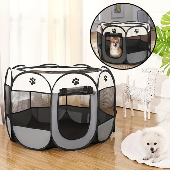 Tente Pliable pour Chien – Enclos Octogonale Portable et Aéré - Noble Truffe