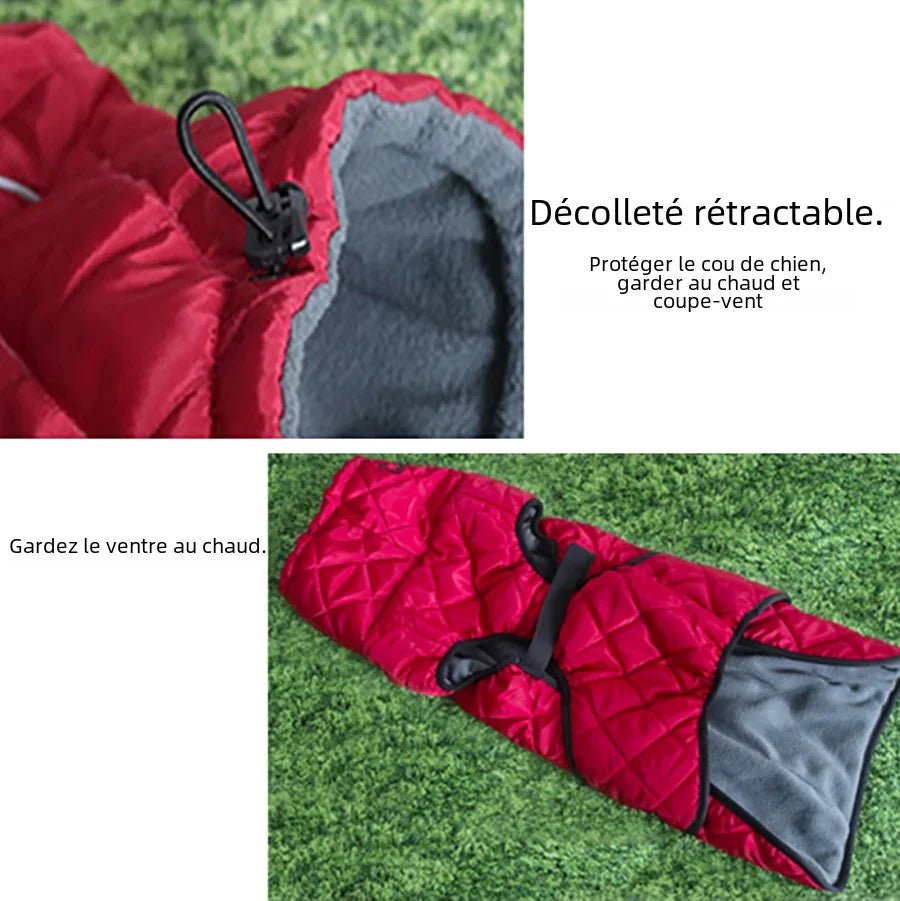 Veste d’hiver imperméable et réfléchissante pour chien – Gilet chaud pour moyennes et grandes races | Noble Truffe - Noble Truffe